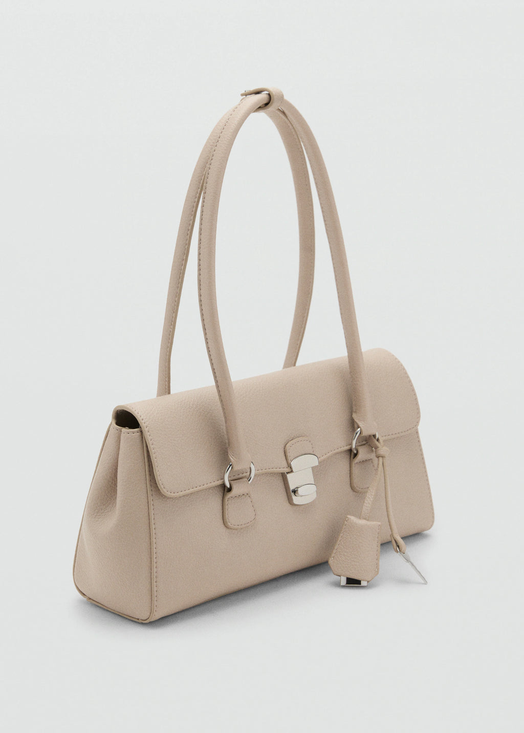 City Shoulder Bag With Flap Off White