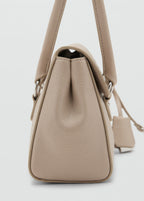 City Shoulder Bag With Flap Off White