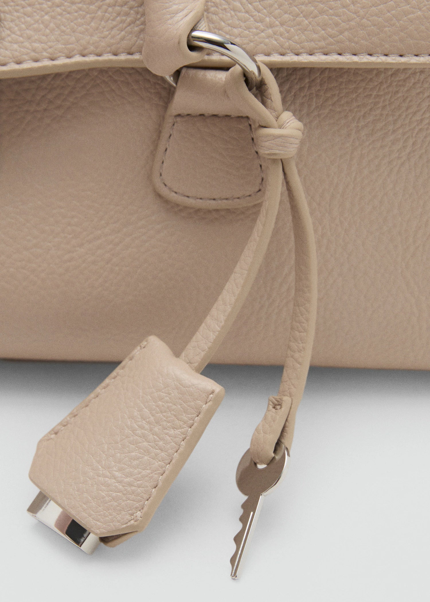 City Shoulder Bag With Flap Off White