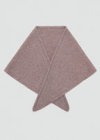 Cashmere Blend Knitted Shawl Medium Brown
