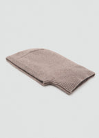 Cashmere Wool Blend Balaclava Medium Brown