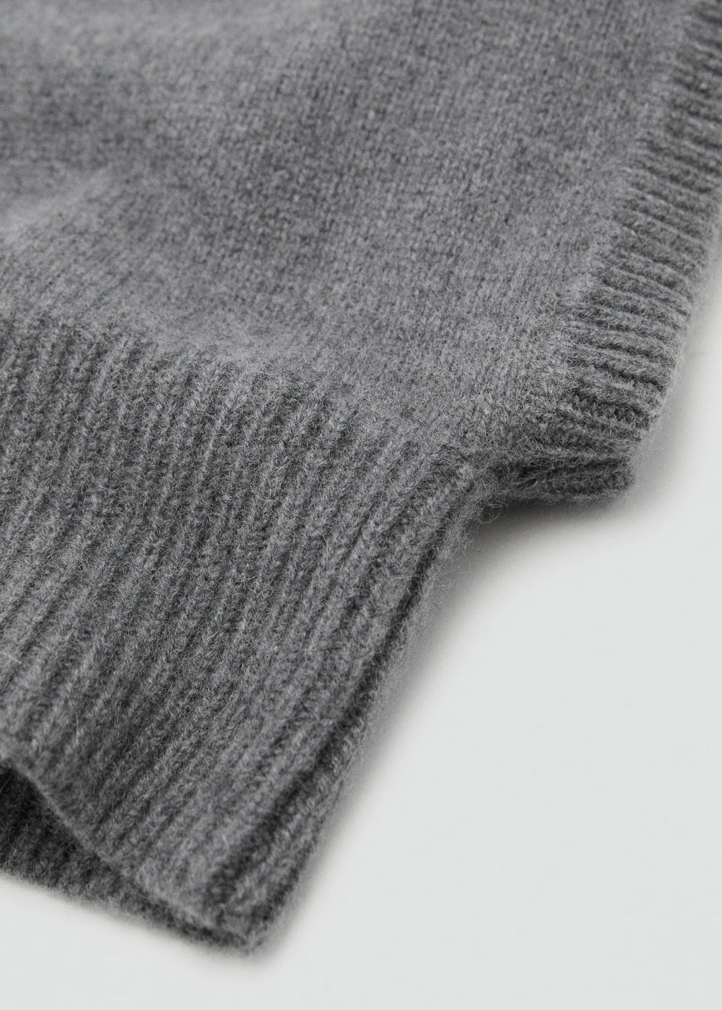 Cashmere Wool Blend Balaclava Dark Heather Grey