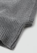 Cashmere Wool Blend Balaclava Dark Heather Grey