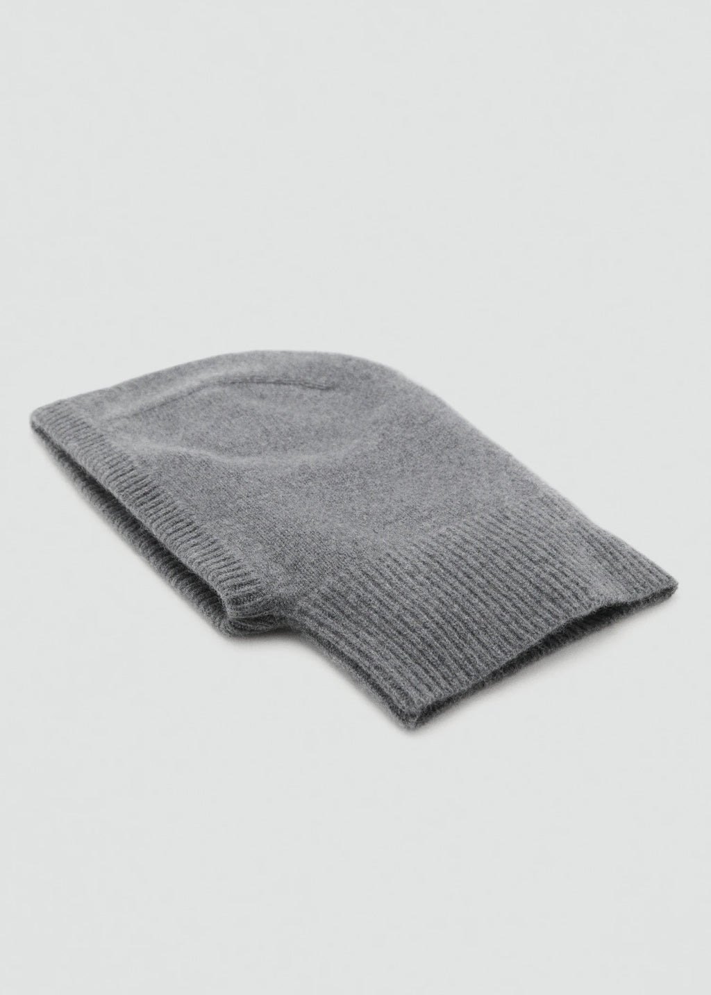 Cashmere Wool Blend Balaclava Dark Heather Grey