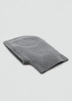 Cashmere Wool Blend Balaclava Dark Heather Grey