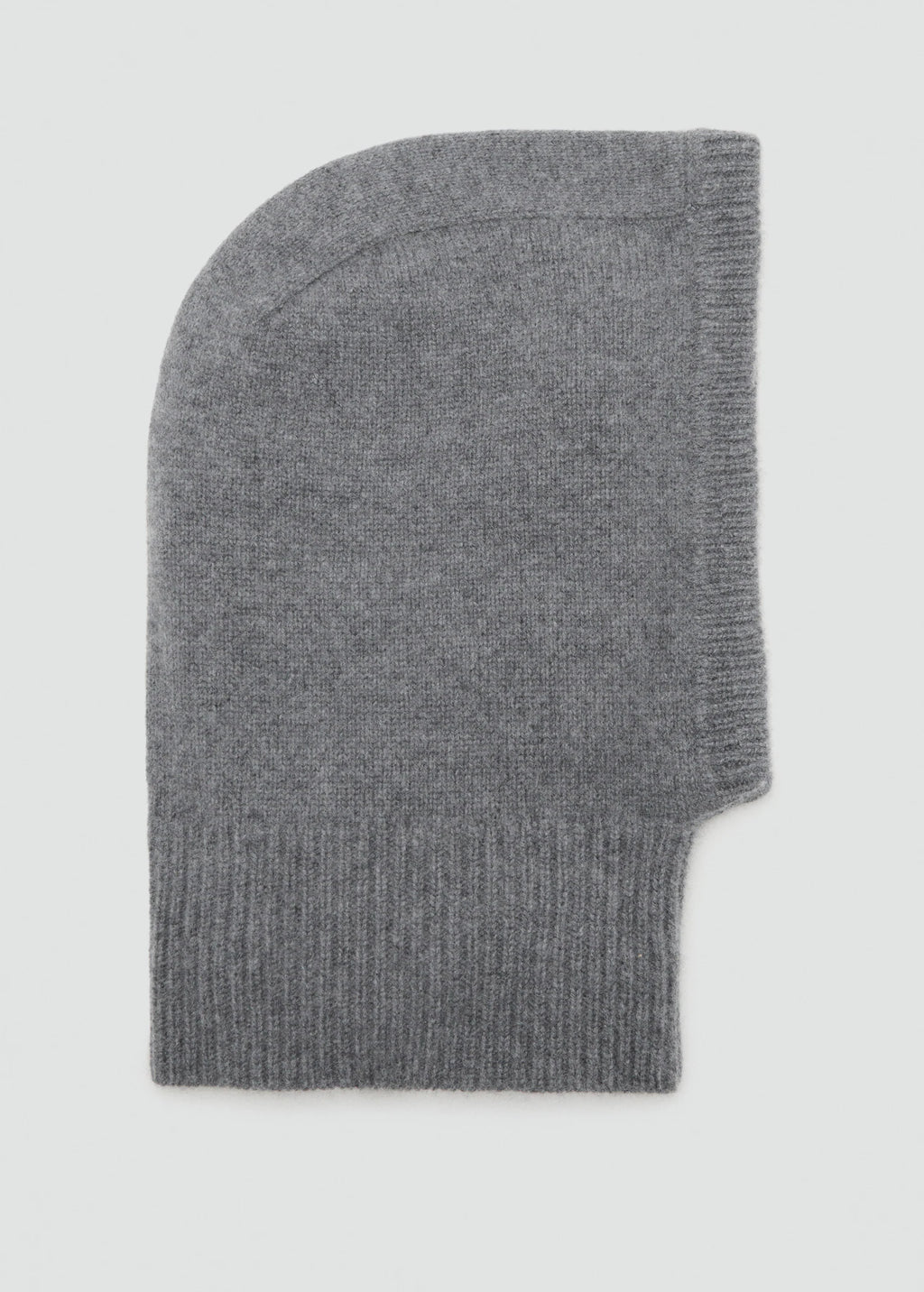 Cashmere Wool Blend Balaclava Dark Heather Grey