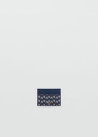 Card Holder With Printed Logo Navy