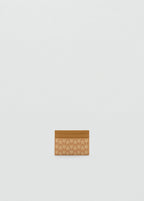 Card Holder With Printed Logo Yellow