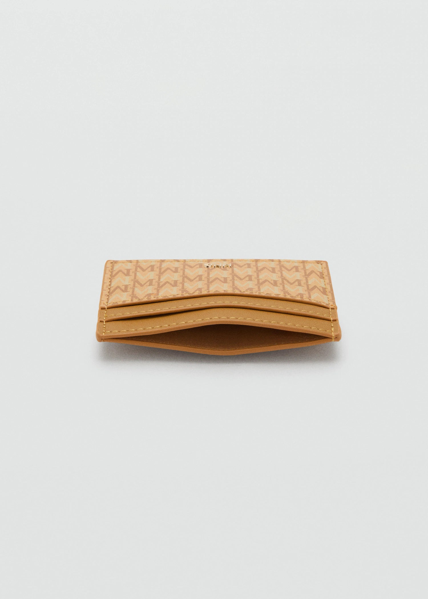 Card Holder With Printed Logo Yellow