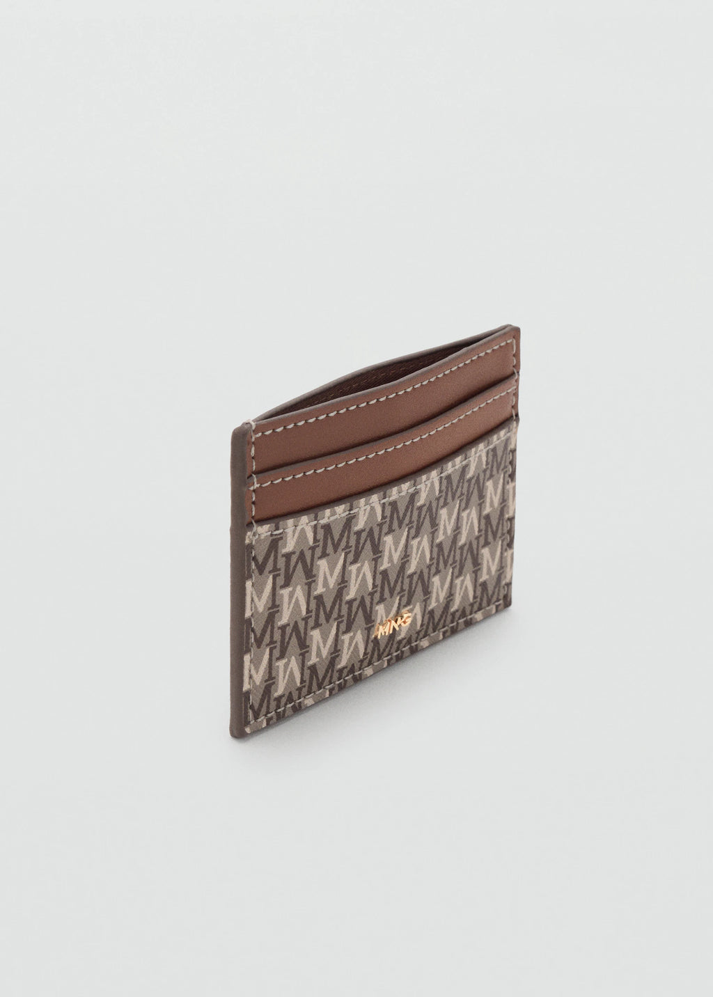 Card Holder With Printed Logo Leather