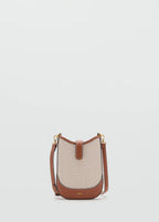 Canvas Crossbody Mobile Case Leather