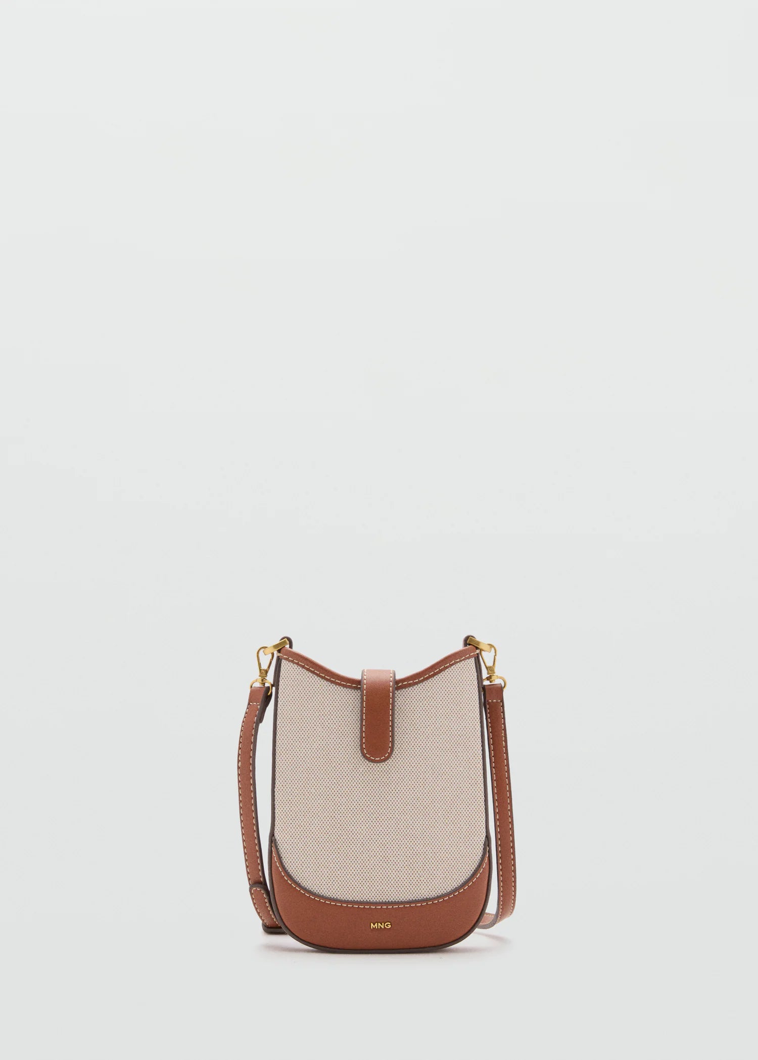 Canvas Crossbody Mobile Case Leather