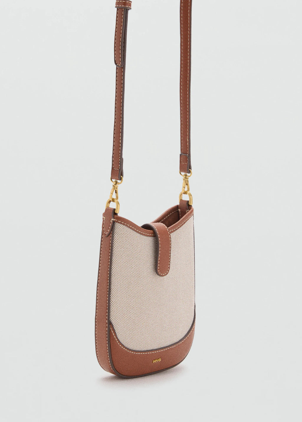 Canvas Crossbody Mobile Case Leather