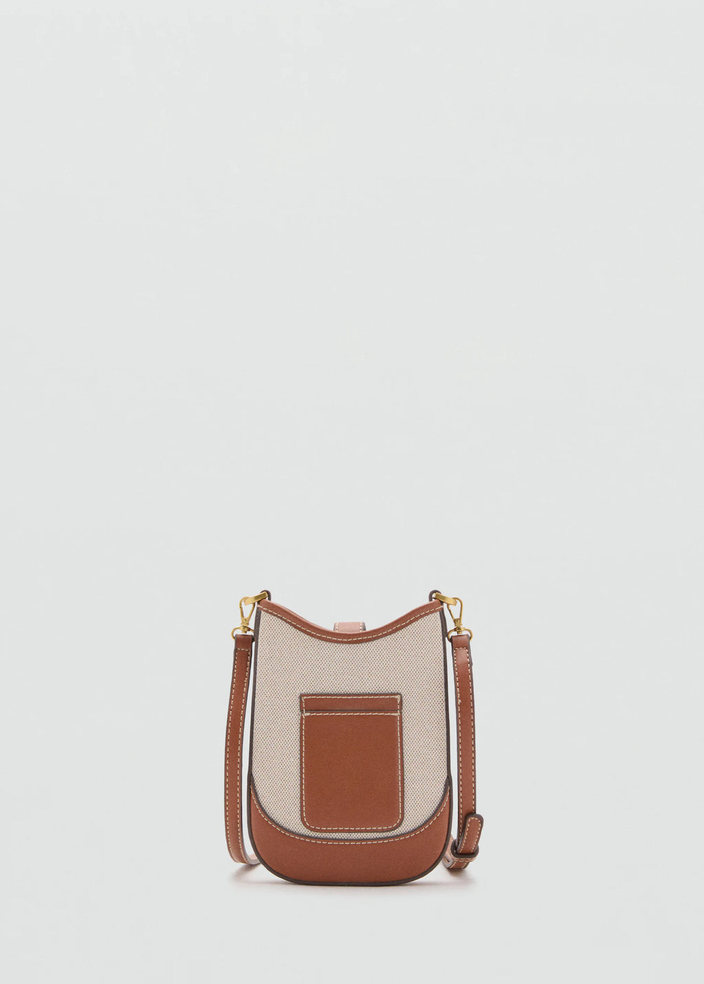 Canvas Crossbody Mobile Case Leather