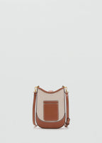 Canvas Crossbody Mobile Case Leather