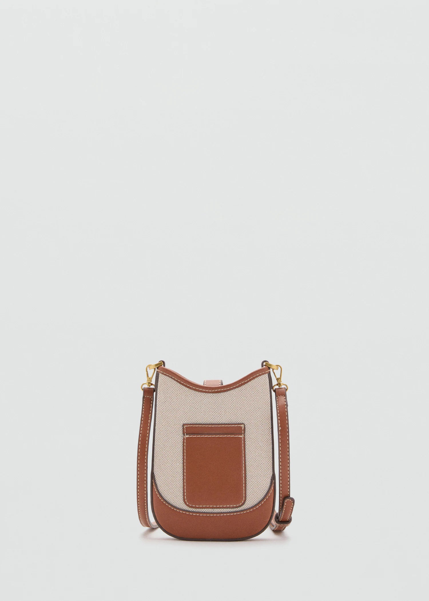 Canvas Crossbody Mobile Case Leather