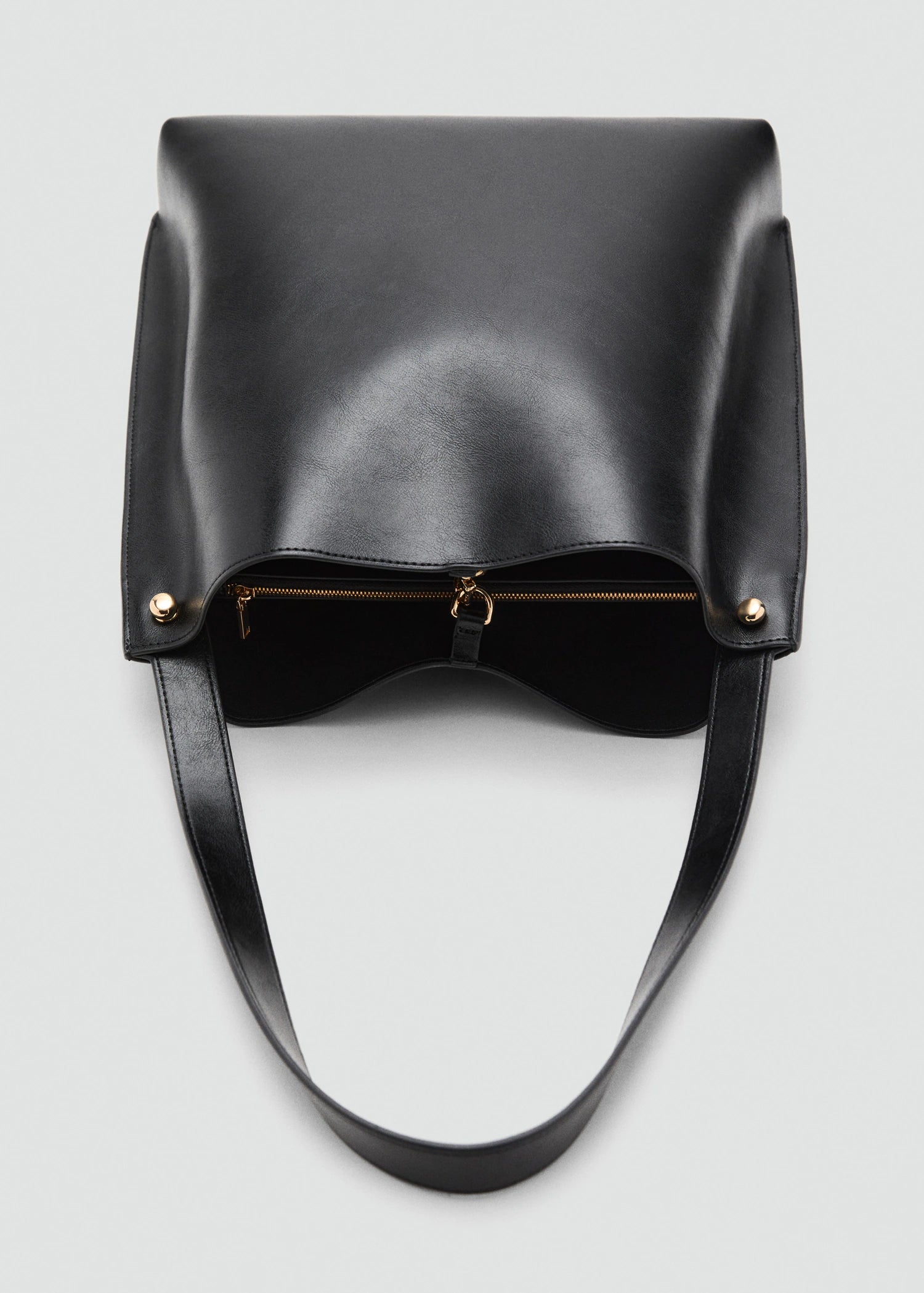 Bucket Bag With Metal Details Black