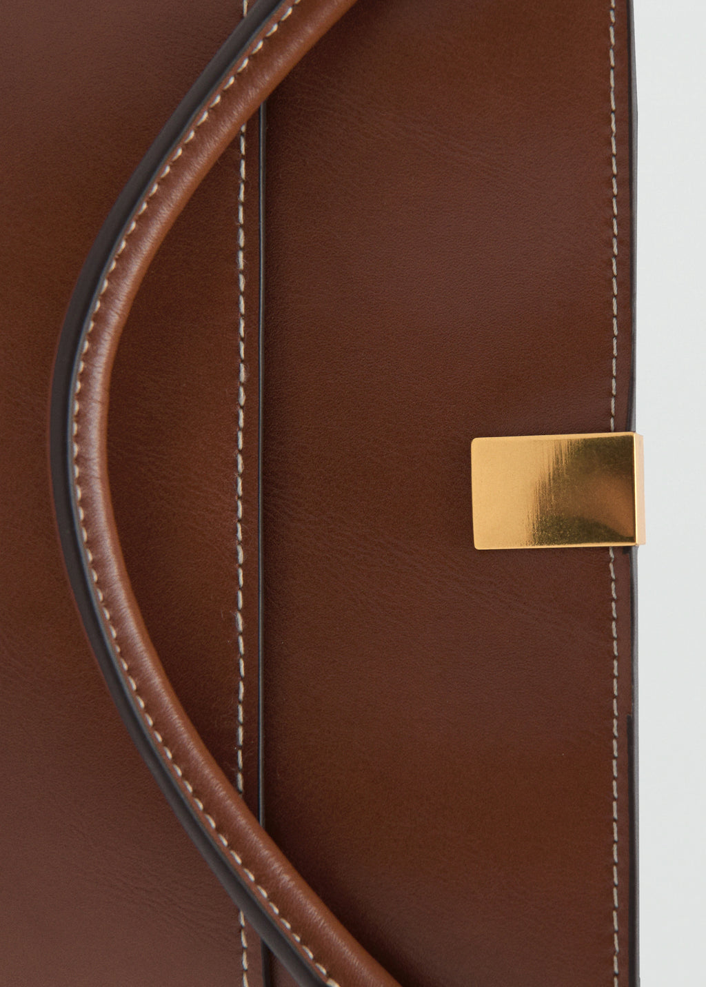 Bucket Bag With Metal Detail Leather