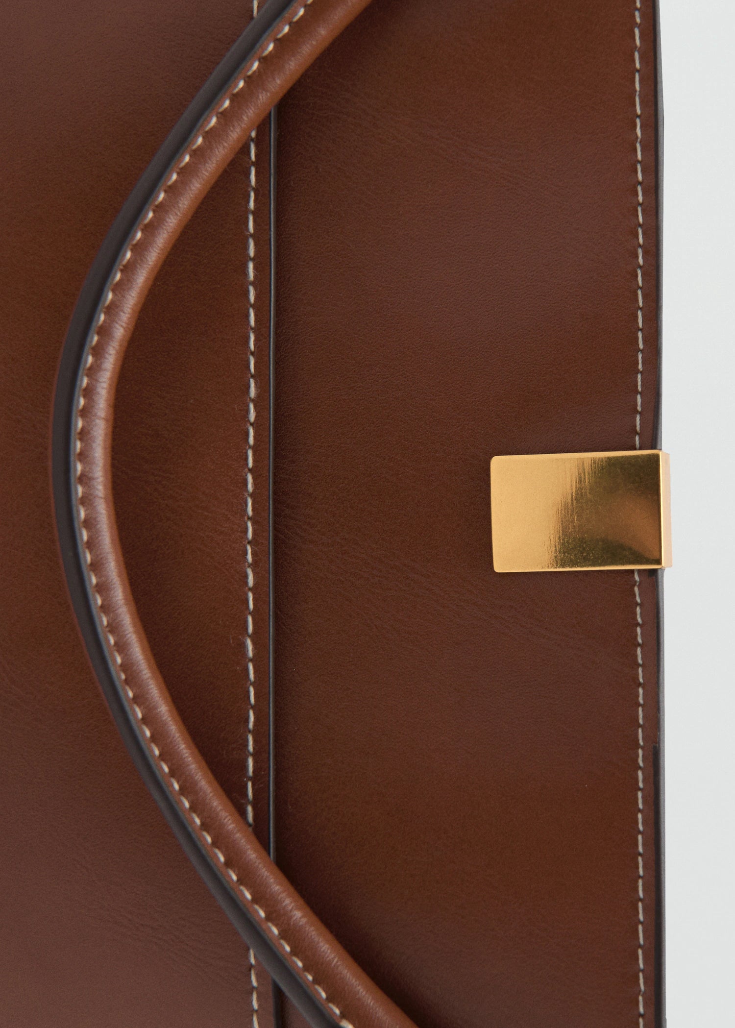 Bucket Bag With Metal Detail Leather