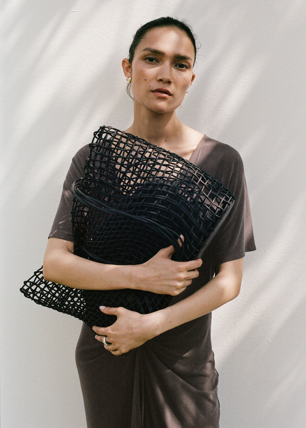 Braided Shopper Bag Chocolate