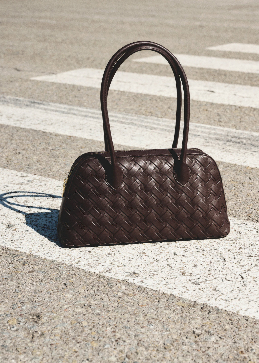 Braided Bowling Bag Chocolate