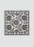 Bicolour Printed Scarf Black