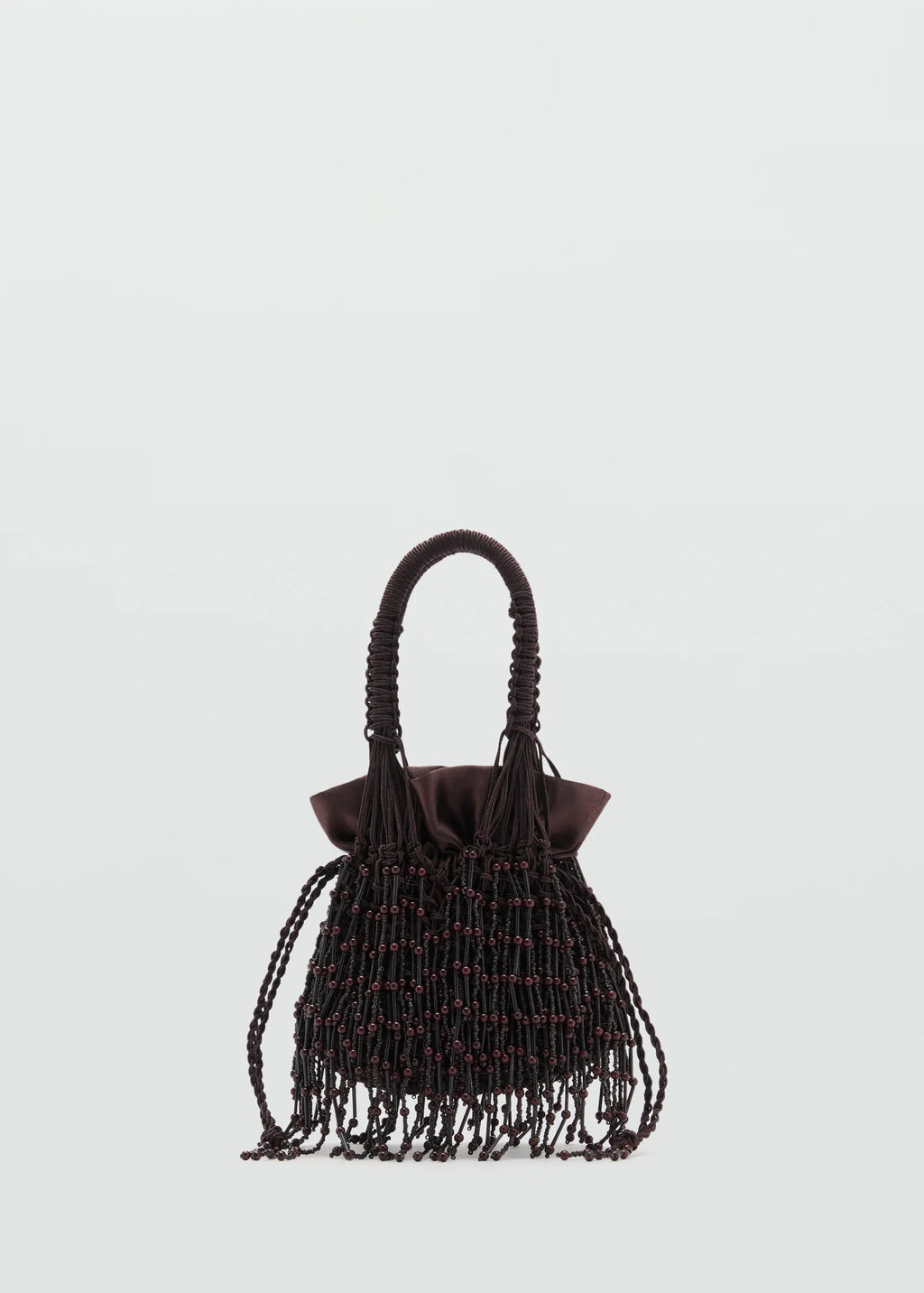 Beaded Handbag Chocolate
