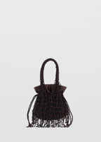 Beaded Handbag Chocolate