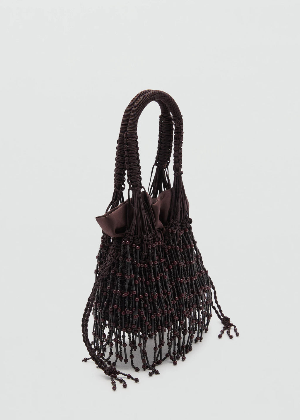 Beaded Handbag Chocolate