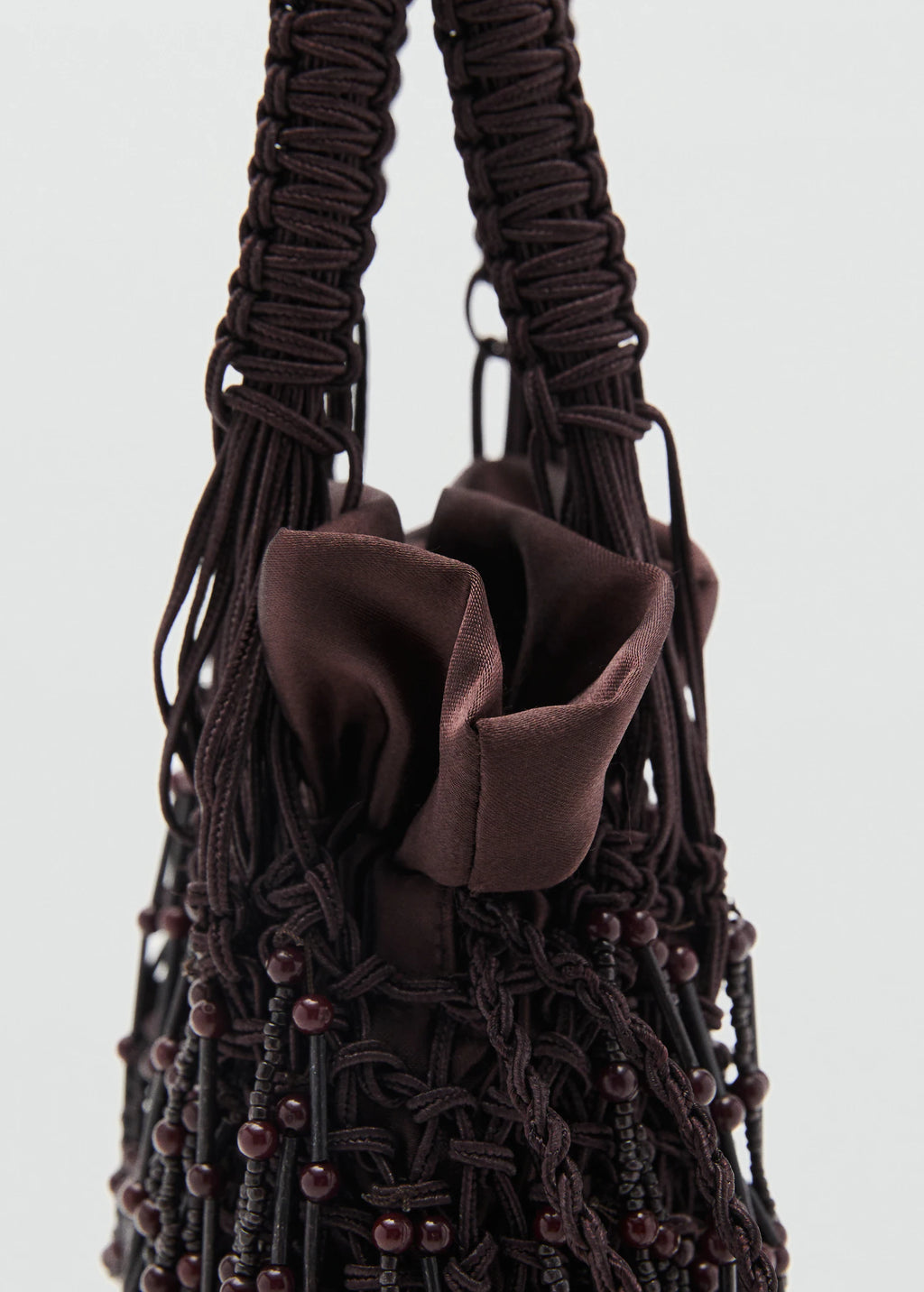 Beaded Handbag Chocolate