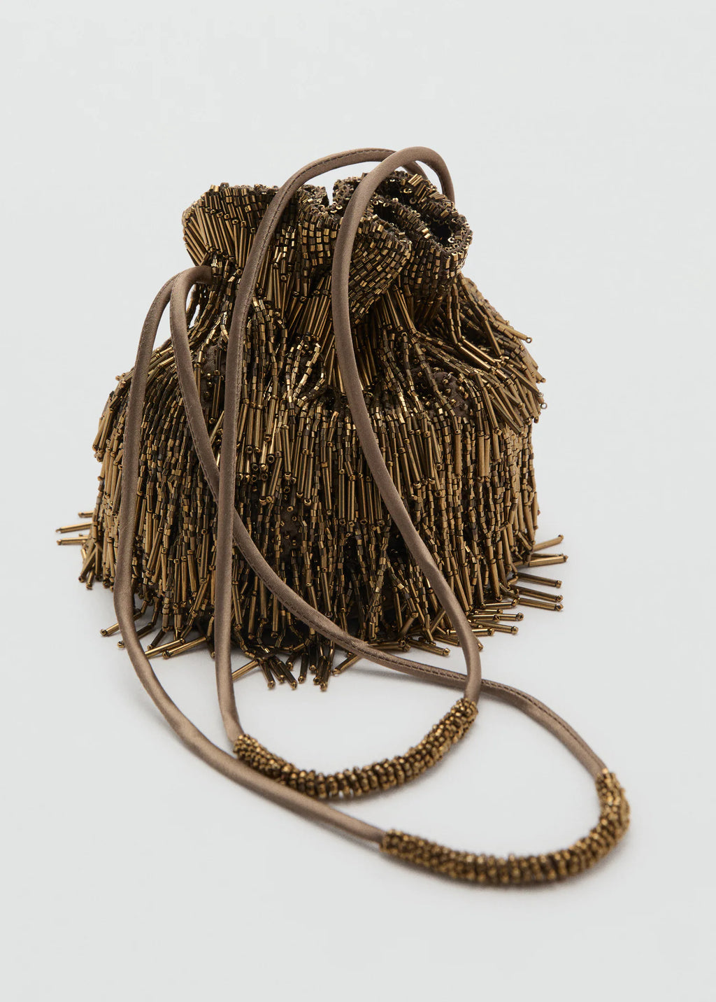 Beaded Handbag Khaki