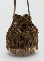 Beaded Handbag Khaki