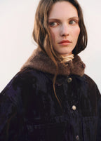 Balaclava Knit Buttons Brown