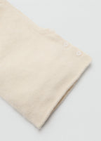 Balaclava Knit Buttons Ecru