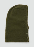 Balaclava Knit Buttons Khaki