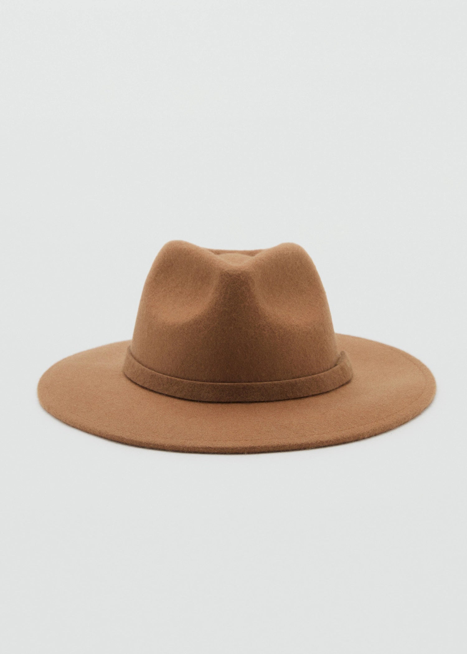 100% Wool Hat Medium Brown