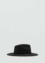 100% Wool Hat Black