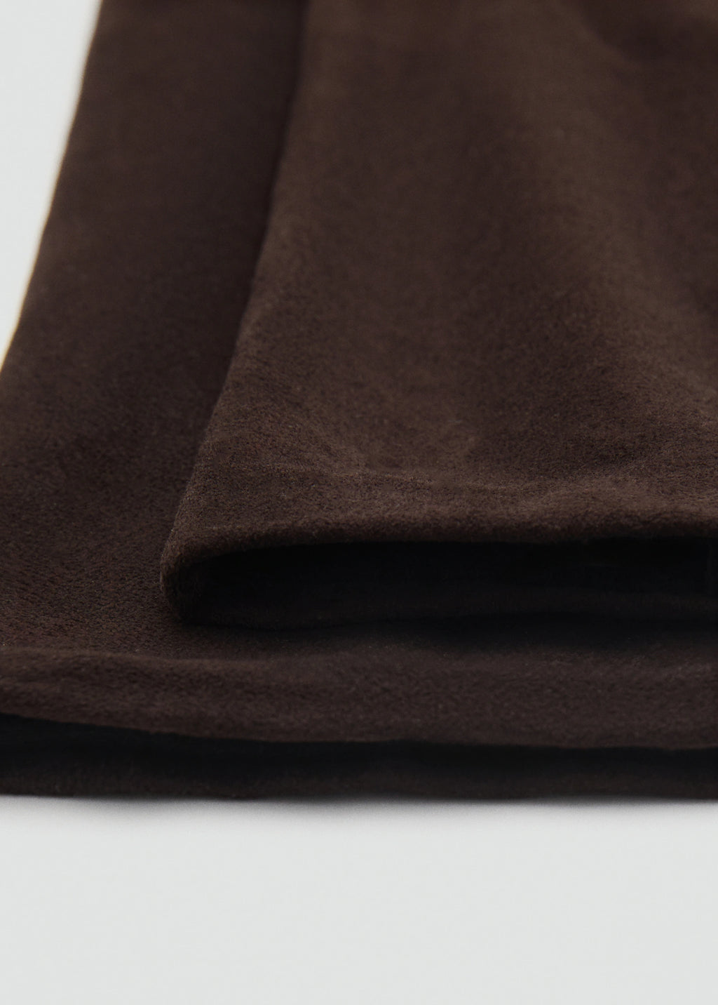 100% Suede Long Gloves Chocolate