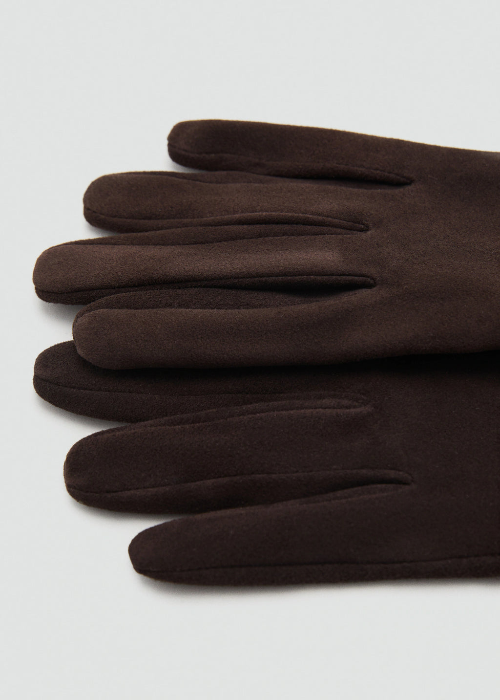 100% Suede Long Gloves Chocolate