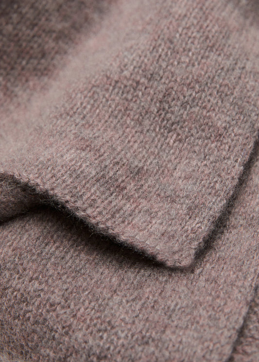 100% Cashmere Scarf Medium Brown