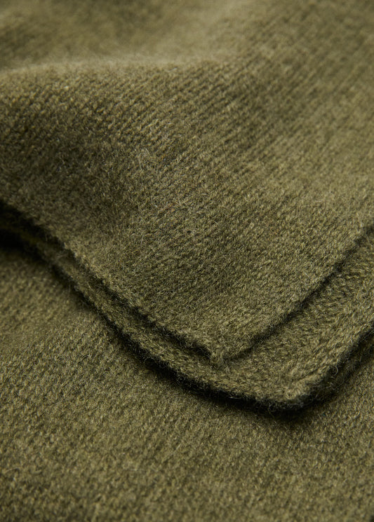 100% Cashmere Scarf Medium Green