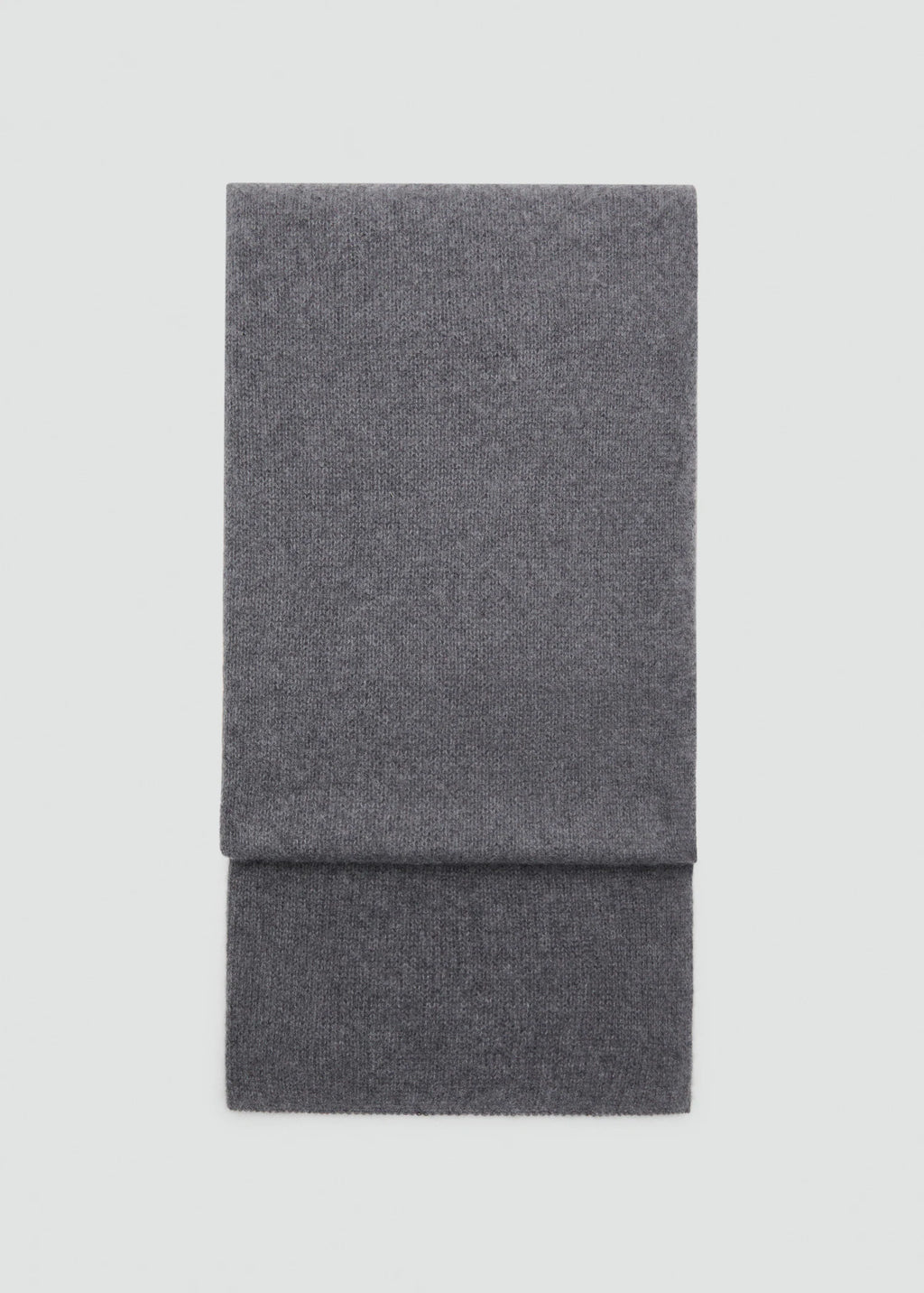100% Cashmere Scarf Medium Heather Grey