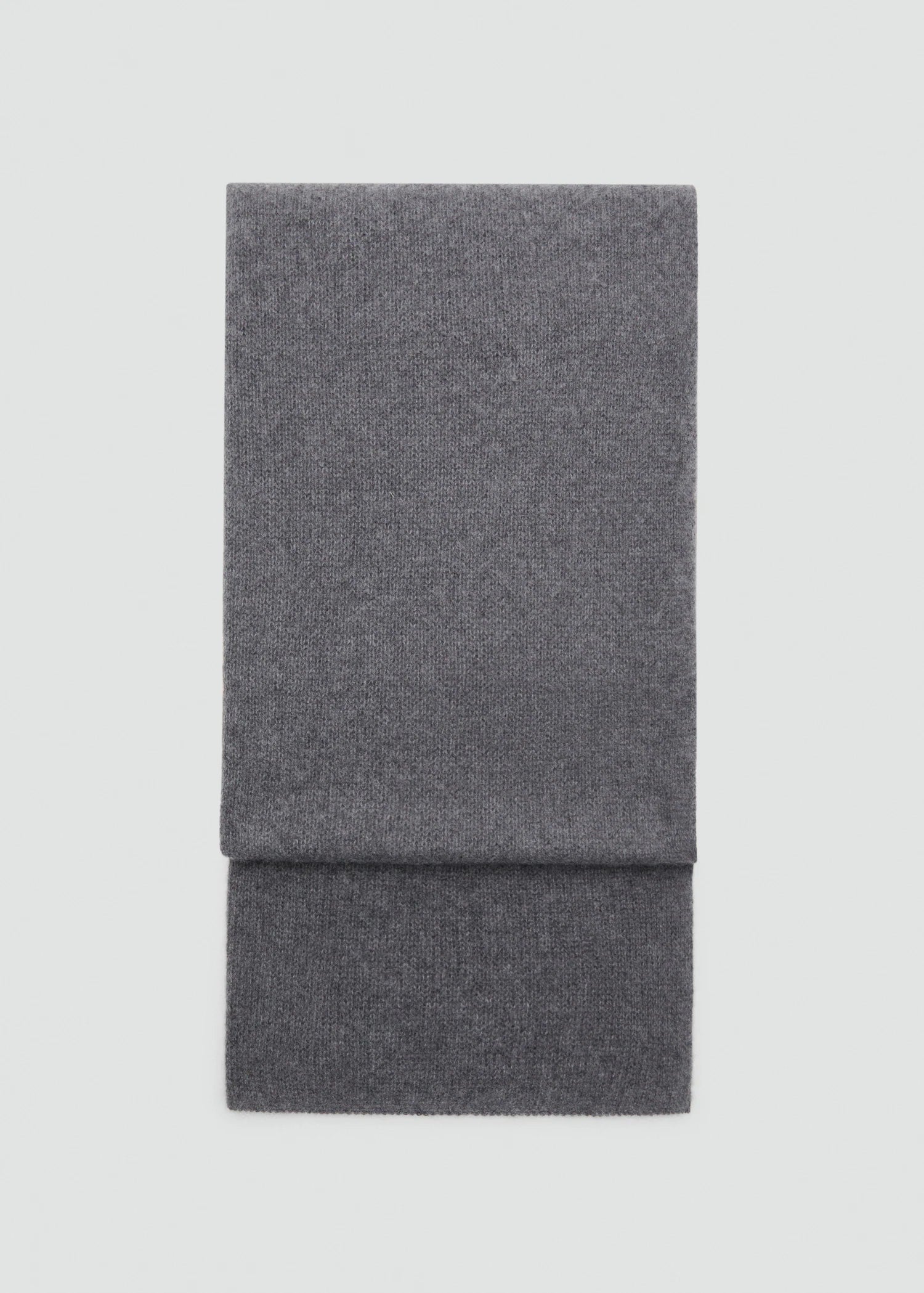 100% Cashmere Scarf Medium Heather Grey