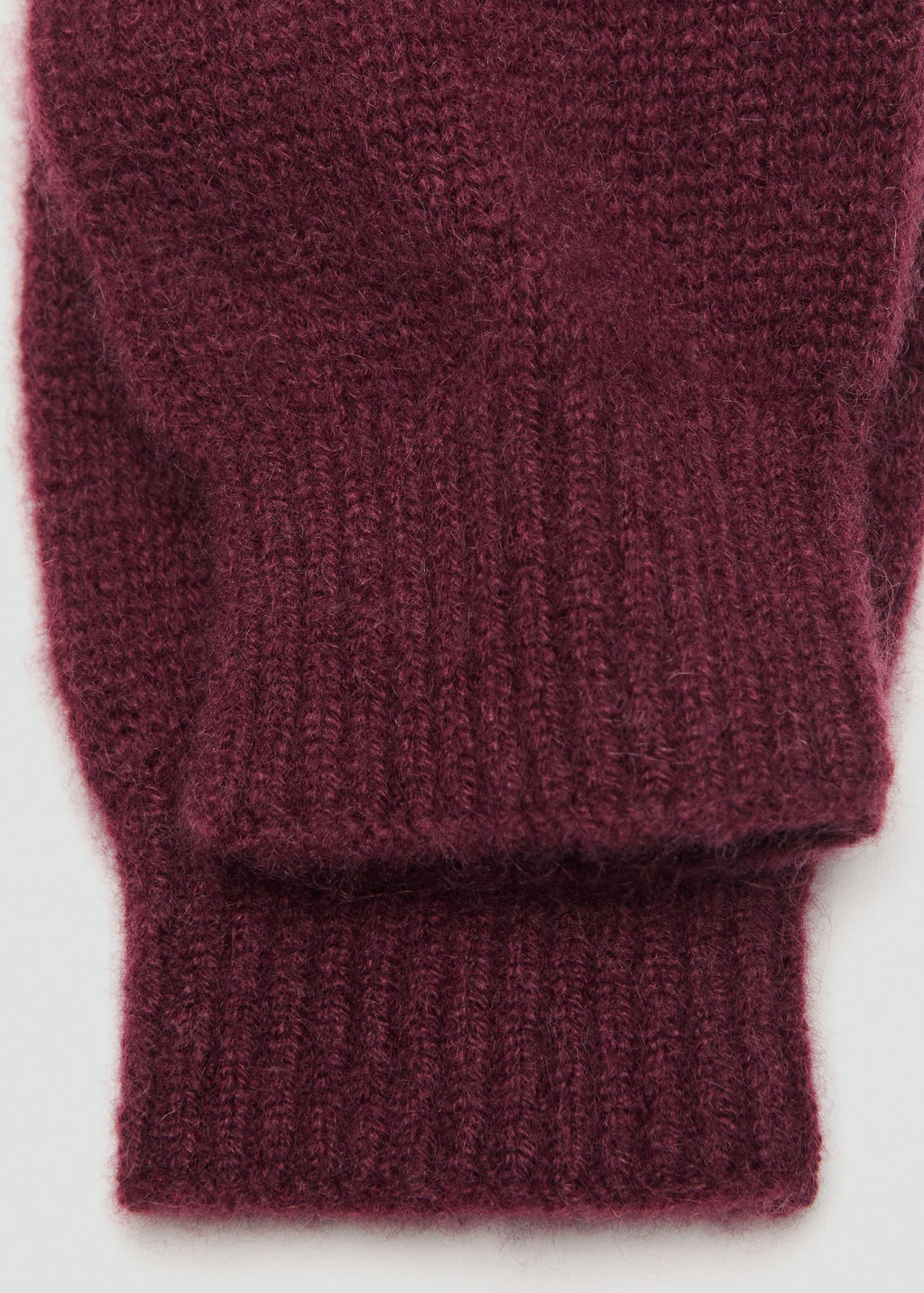 100% Cashmere Gloves Burgundy