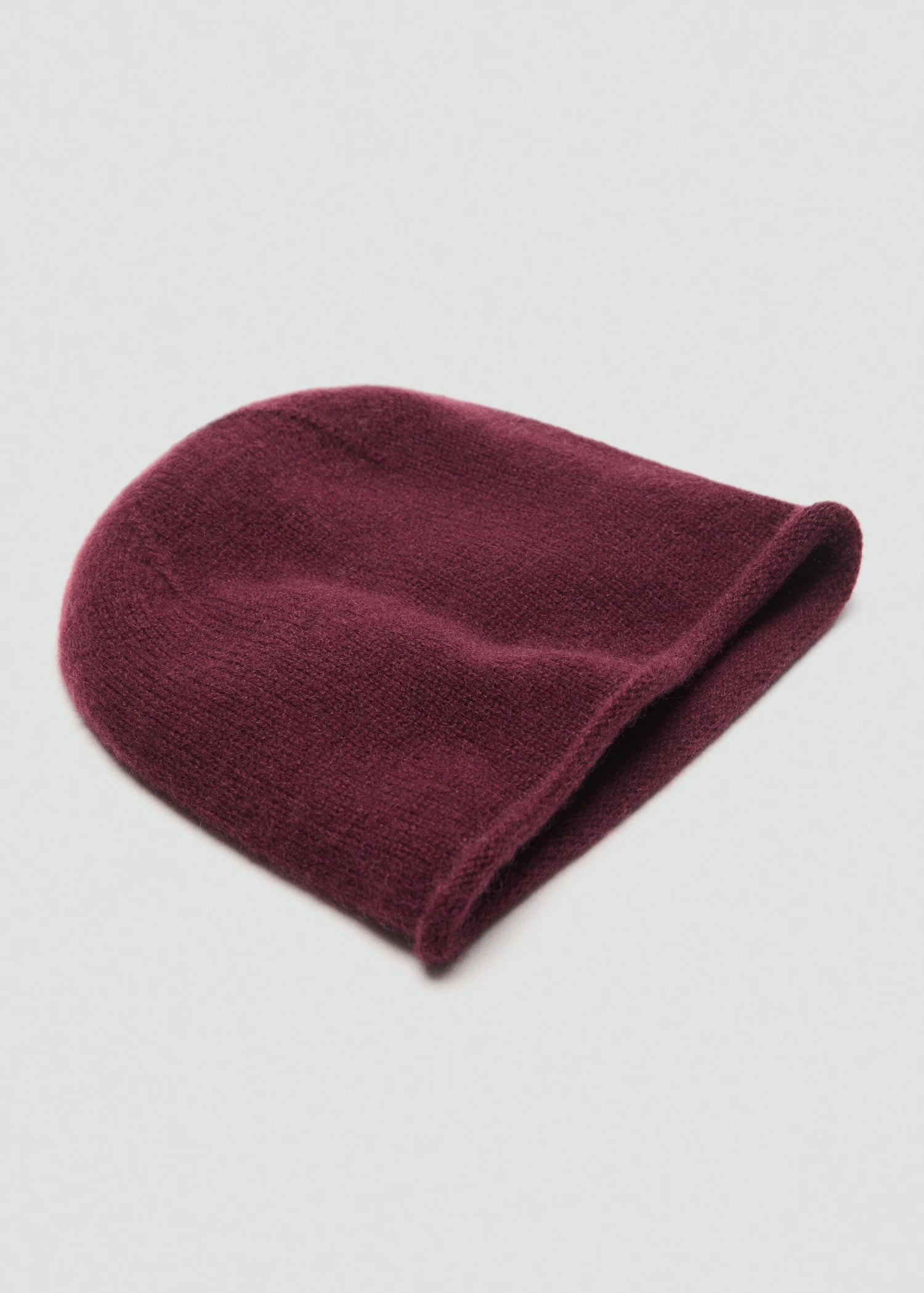 100% Cashmere Beanie Burgundy