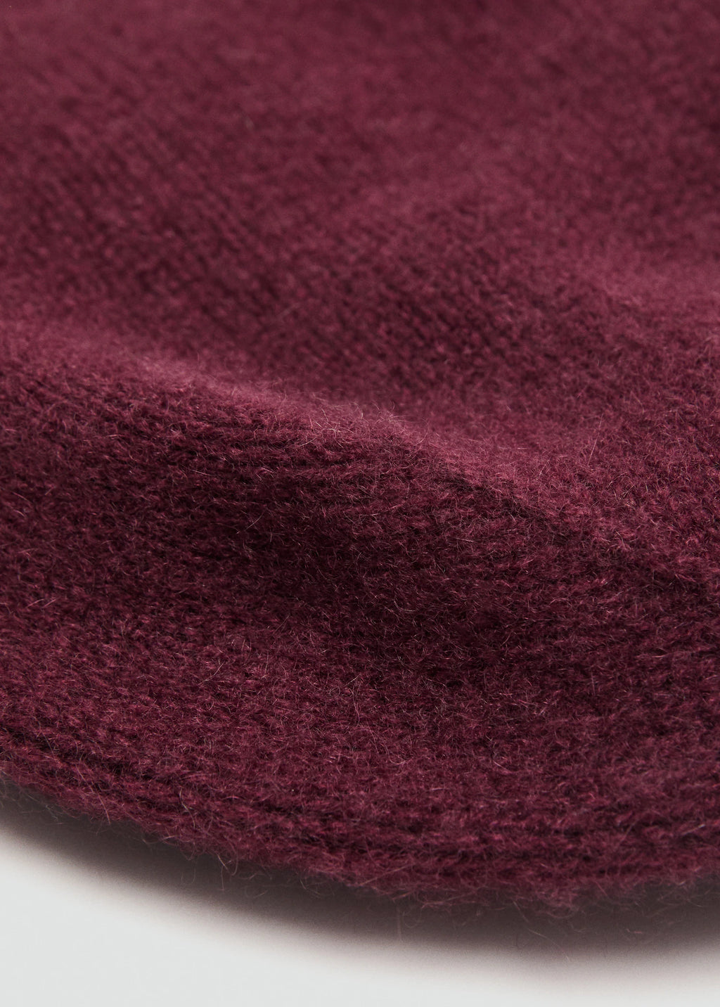 100% Cashmere Beanie Burgundy