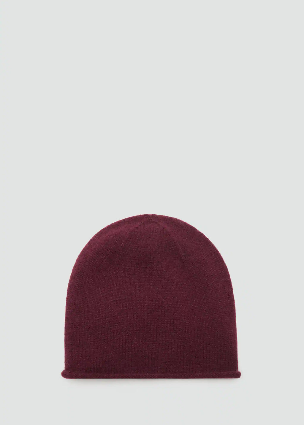 100% Cashmere Beanie Burgundy