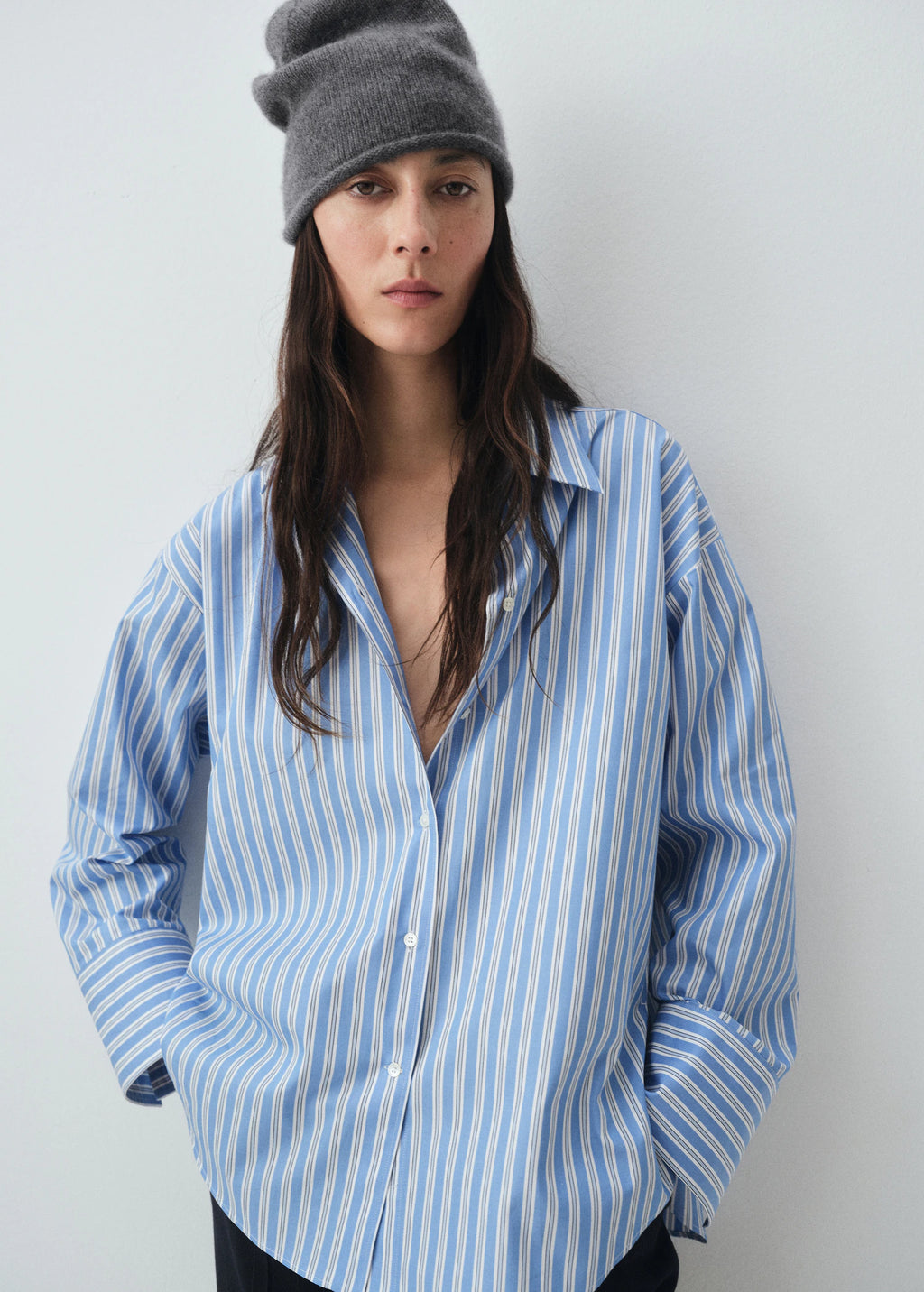 100% Cashmere Beanie Medium Heather Grey