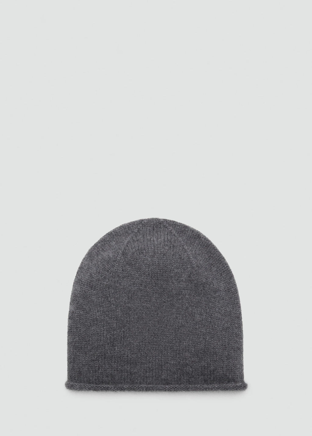 100% Cashmere Beanie Medium Heather Grey
