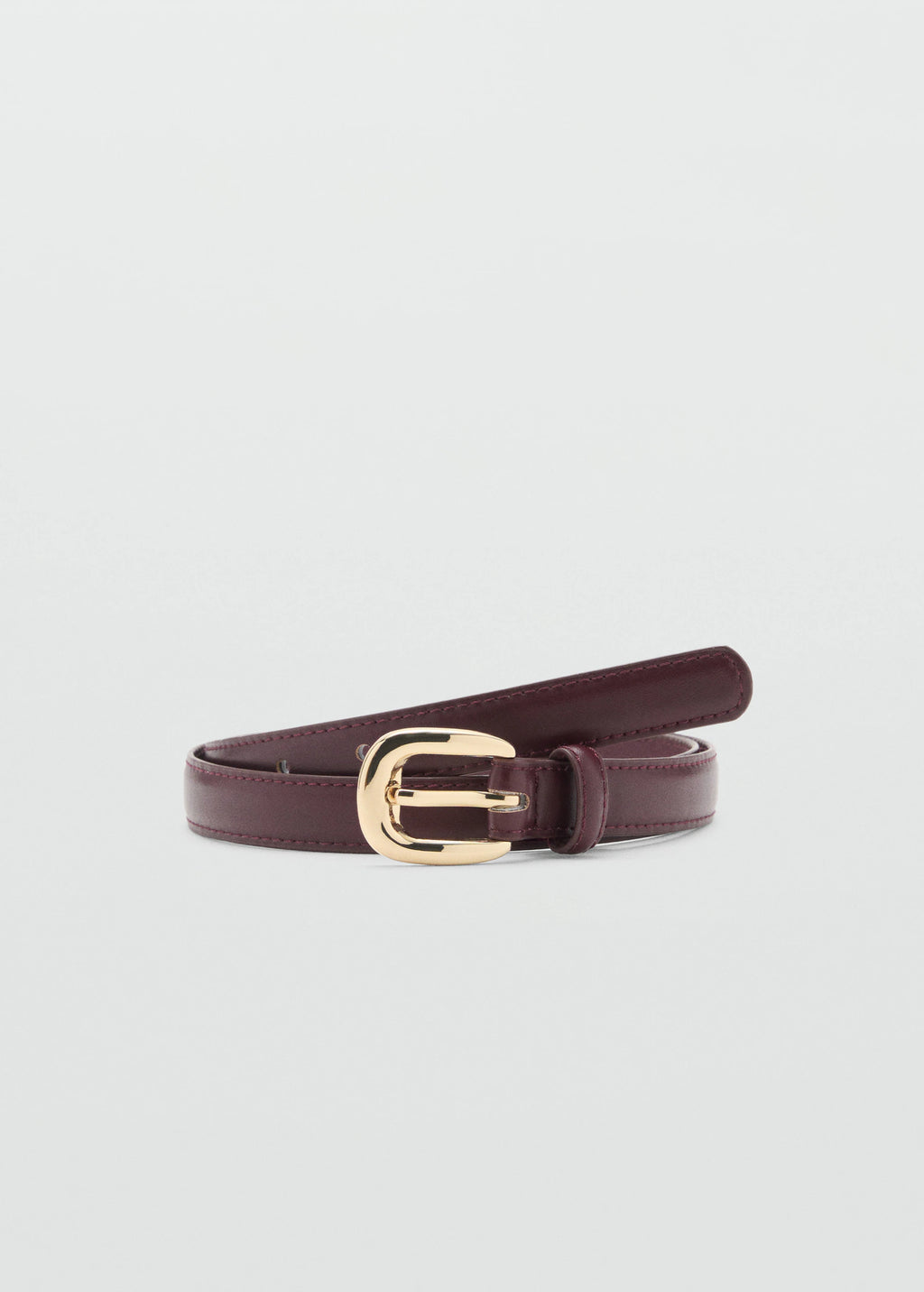 Thin Belt With Metal Buckle